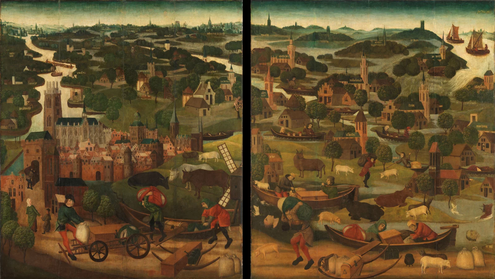 Master of the St. Elizabeth Panels, The St. Elizabeth’s Day Flood, ca. 1490–95. Courtesy of Rijksmuseum, Amsterdam